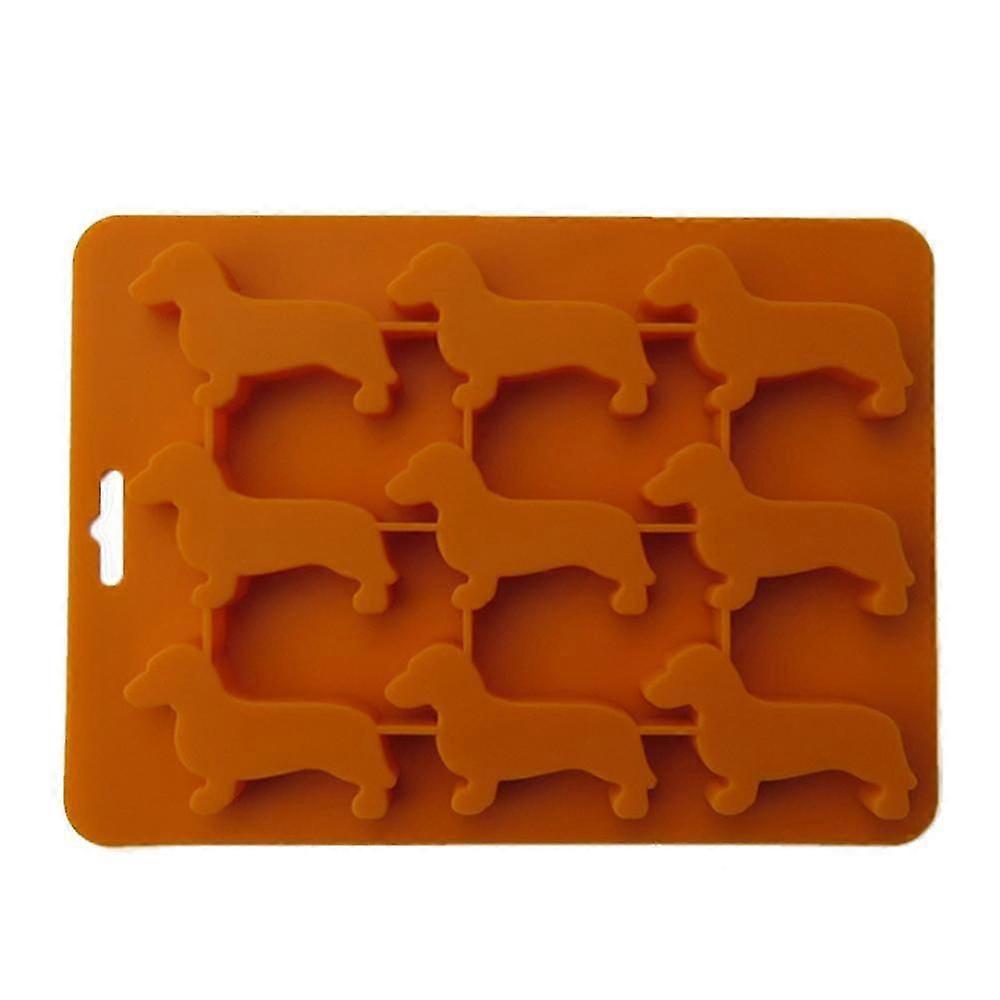 Animal Ice Cube Mold And Tray orange