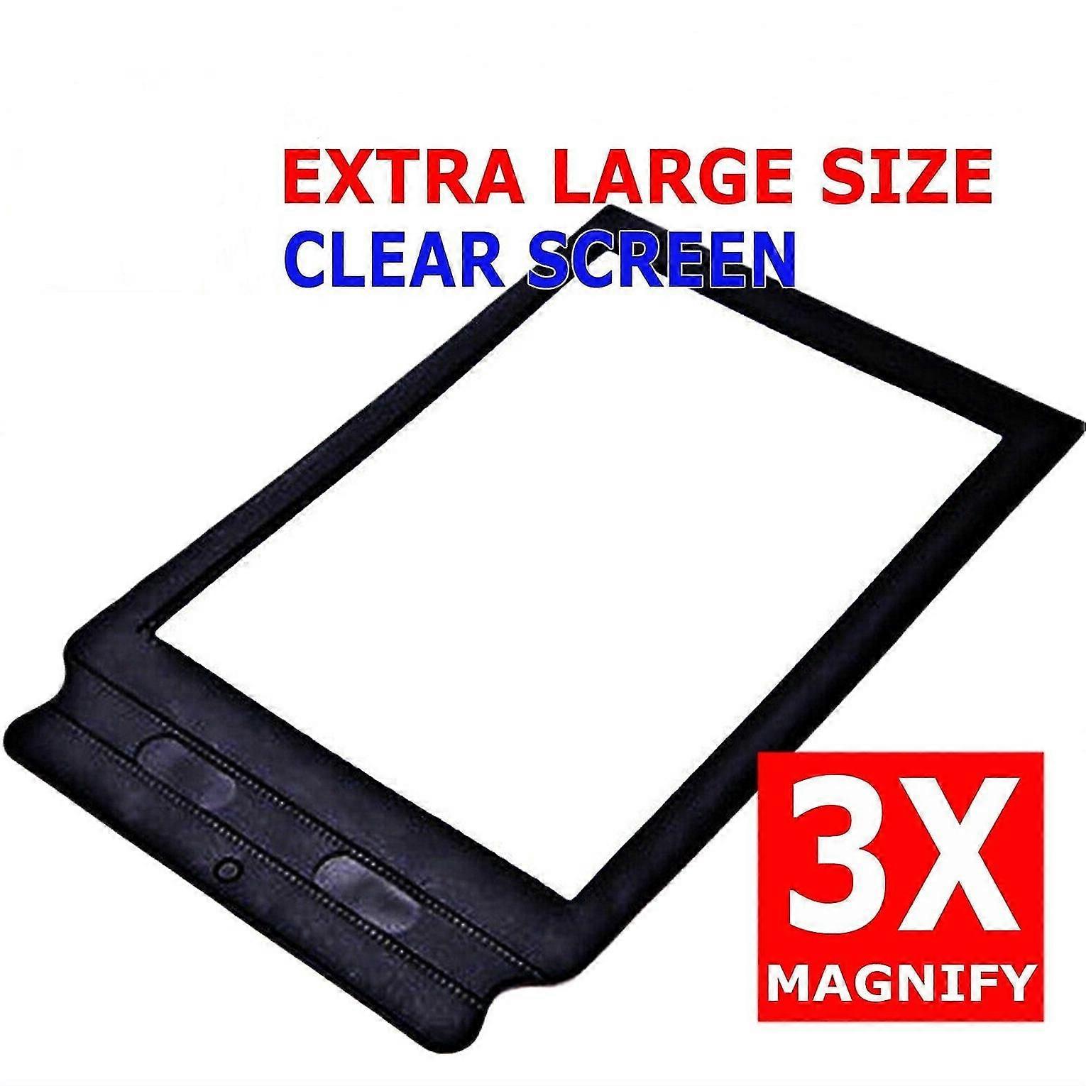 A4 Full Page 3x Magnifier Sheet Book Reading Aid Lens Large Magnifying Glass