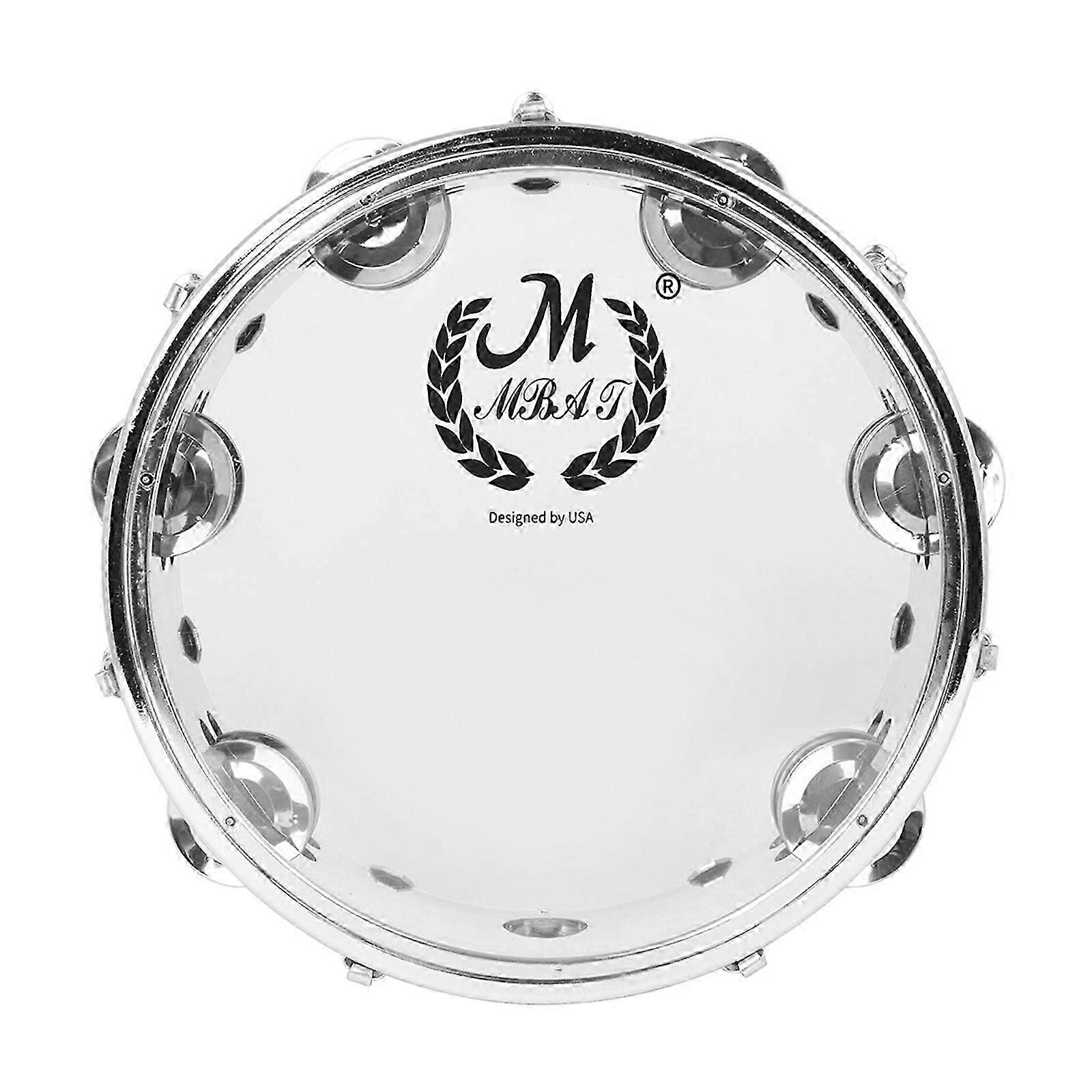 8/10 V tamburíně Double Row Hand Bell Drum Hudební nástroj Drum Percussion