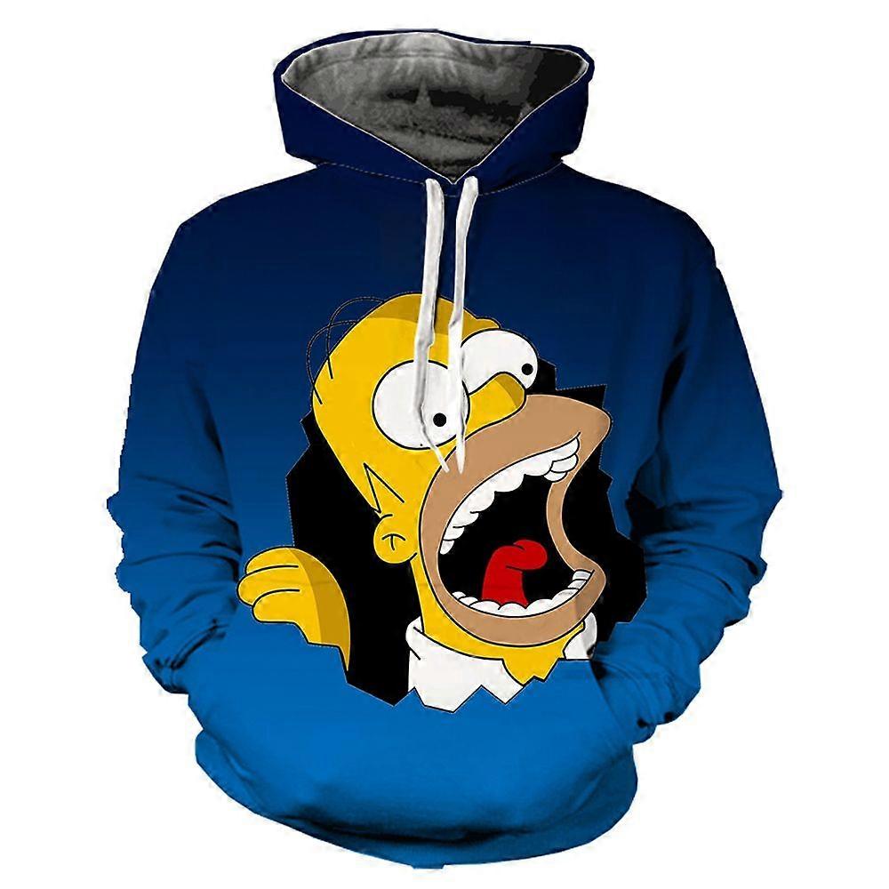 Disney Simpsons Sweats à capuche Cartoon Anime Simpson 3d Print