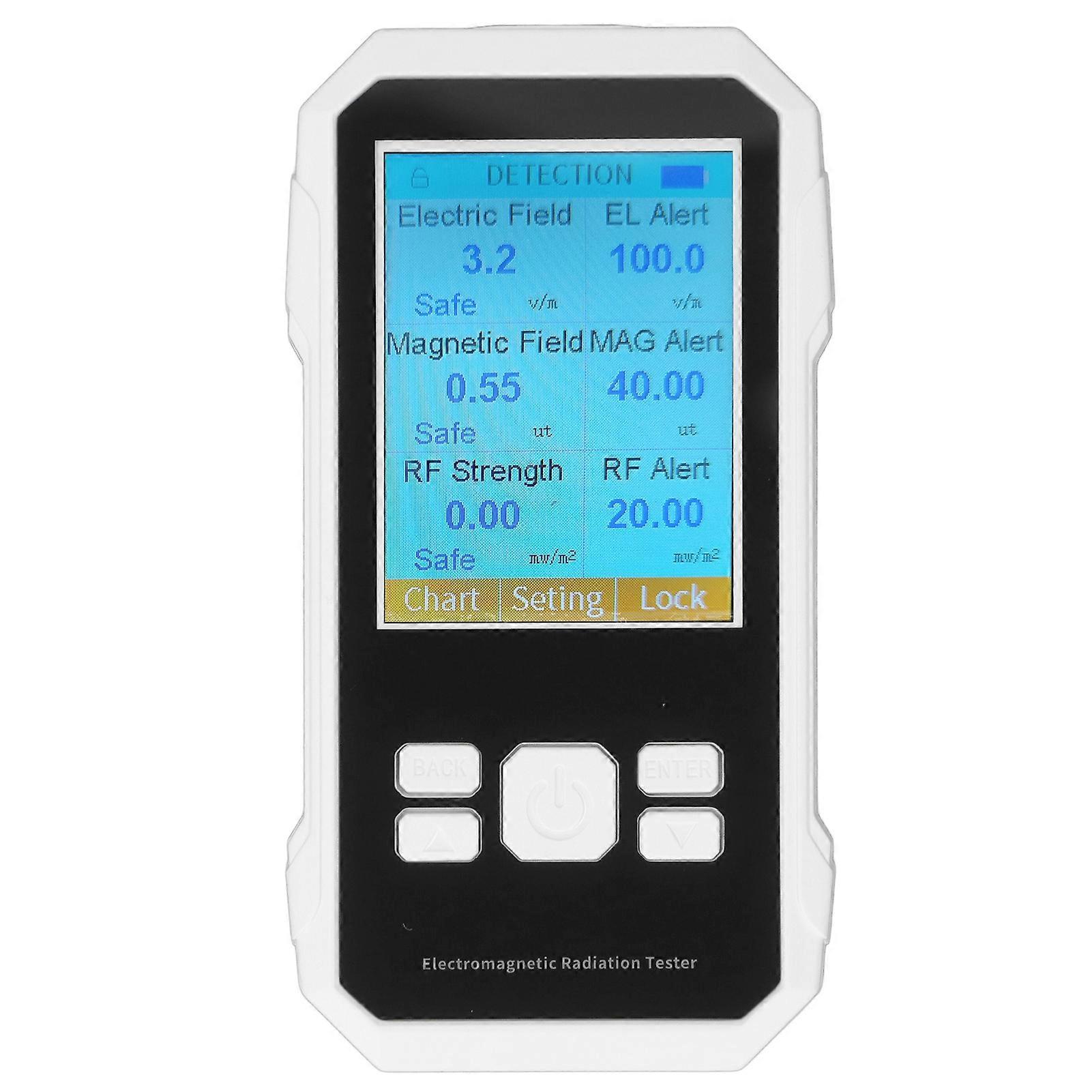 EMF Tester, Electromagnetic Radiation Monitor, High Accuracy Electromagnetic Field Radiation Detector for Kitchen Office Industry Ghost Hunting L8AO8