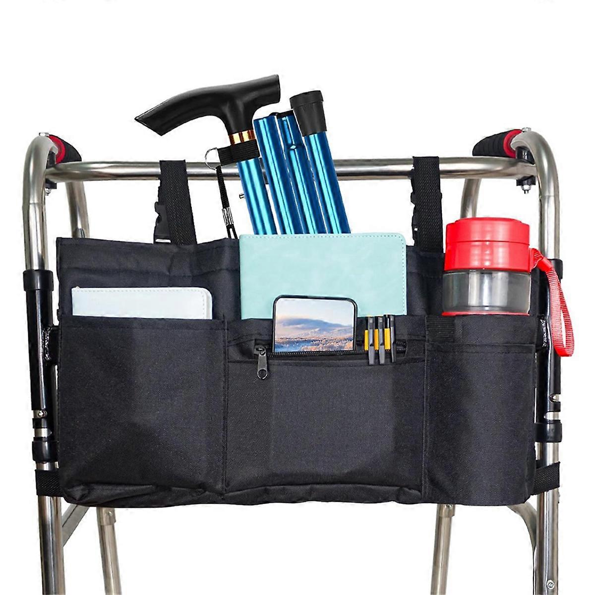 Walker Bag with Soft Cooler & Cup Holder,Walker Bags for Folding Walker,WalkerBaskets,Cup Holder for Walker