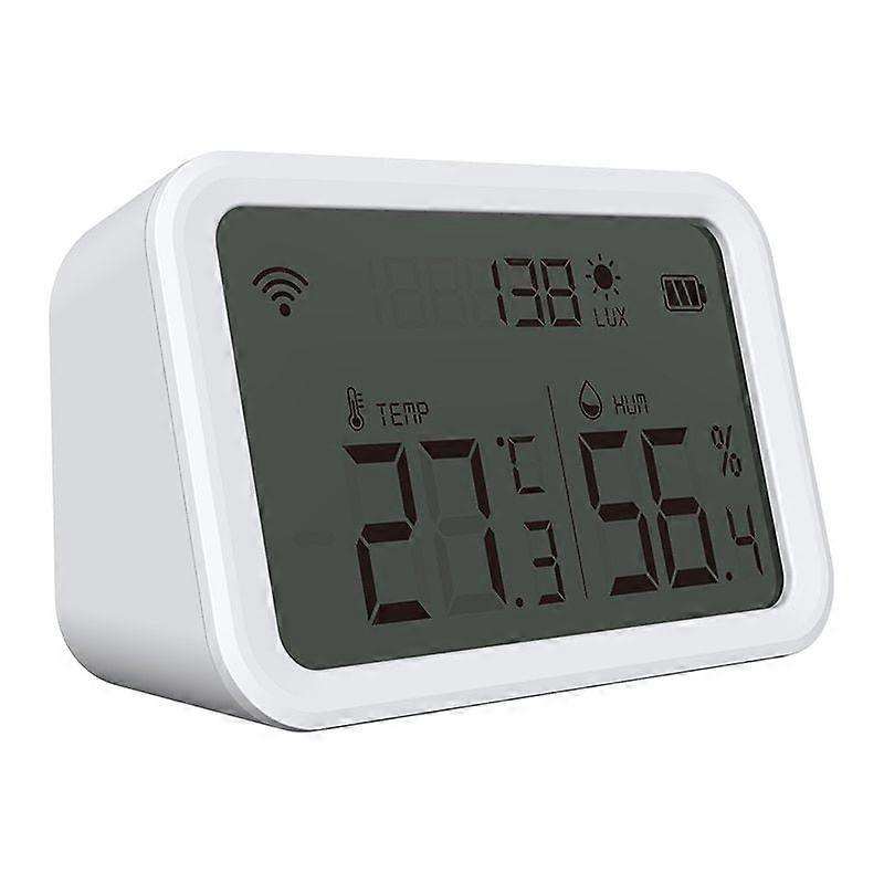 Tenky Tuya Zigbee Smart Temperature And Humidity Sensor Luminous Intensity Detector