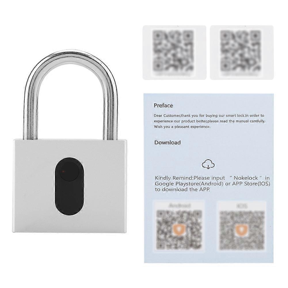 Keyless Anti-theft Smart Lock Waterproof Padlock Mobile Phone Bluetooth APP for Backpacks