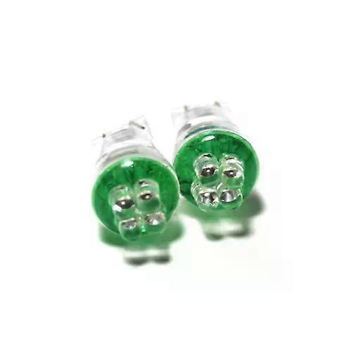 For BMW 7 Series E38 Green 4-LED Xenon Bright Side Light Beam Bulbs Pair Upgrade