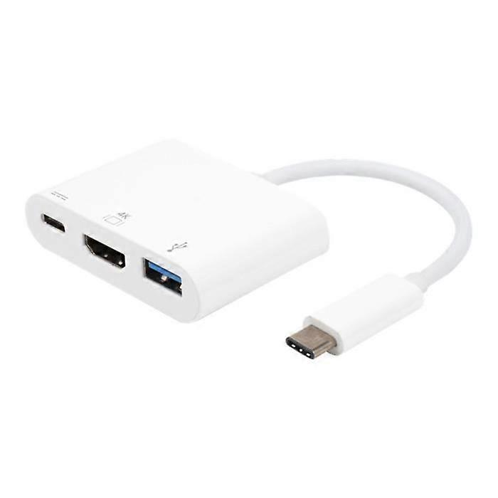 External Video Adapter - eSTUFF - AV Multiport Adapter - USB-C - HDMI - White
