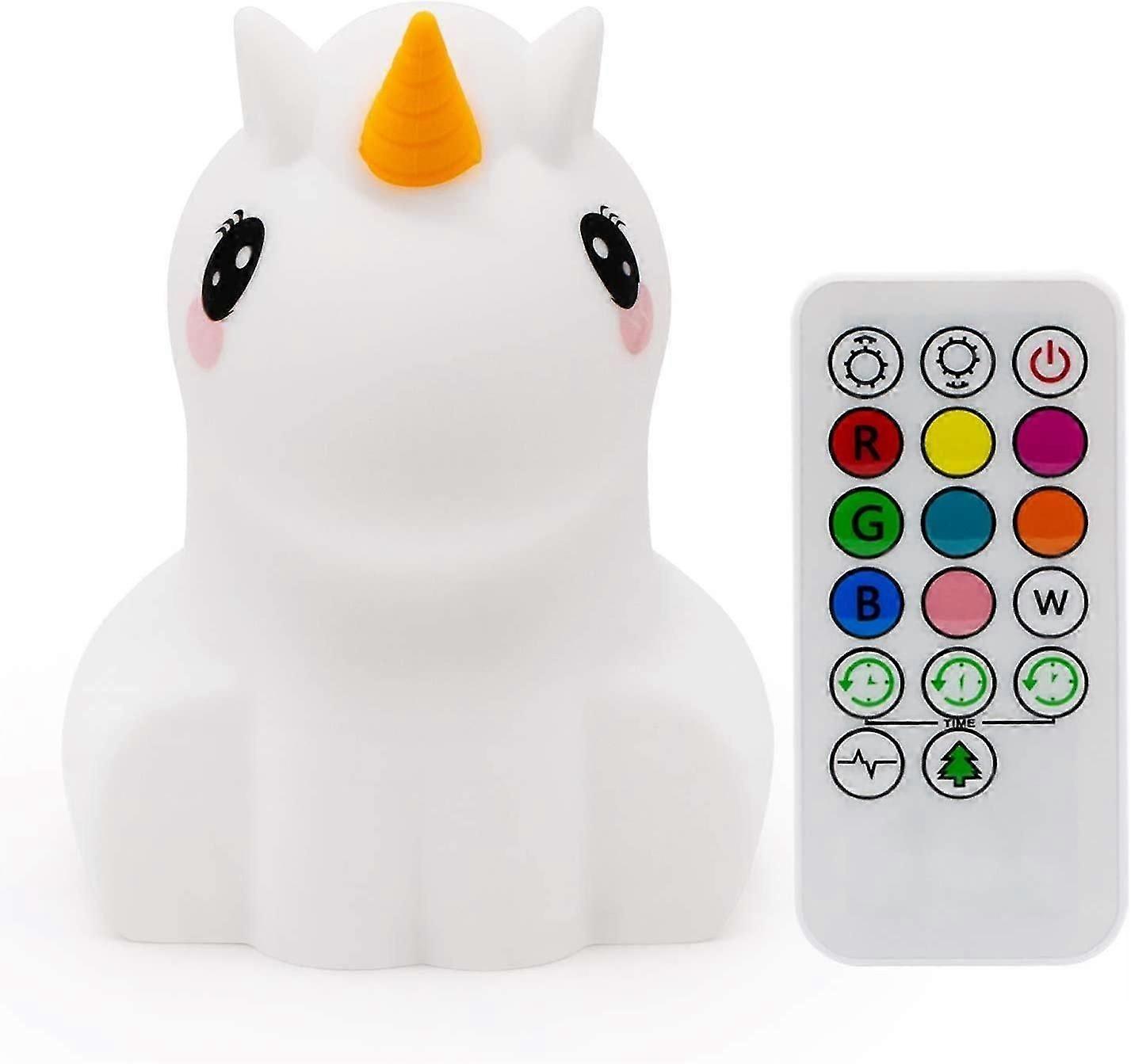 Night Light, Large Size Kids Night Light, Multicolor Light with Remote Control, Adjustable Brightnes