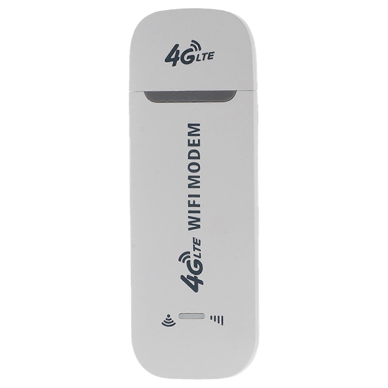 Portable 4G LTE Wireless WiFi Router, 150Mbps USB Modem Travel Pocket Mobile Hotspot for Internet Access White