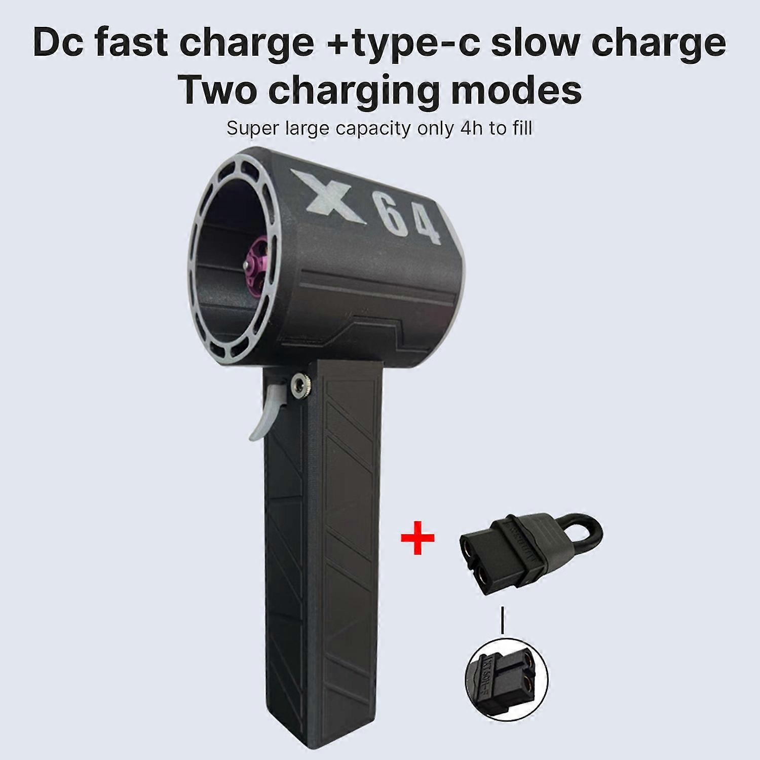 Electric Air Duster Max.1400g Blowing Force Brushless Motor Stepless Wind Speed Adjustable Turbo Fan