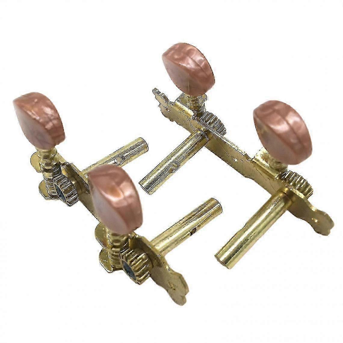 Metal 4 String Classic Mini Guitar Bass Ukulele Uke String Knob Tuning Key Pegs 2r2l Gold Plated Machine Heads Tuners W/screws
