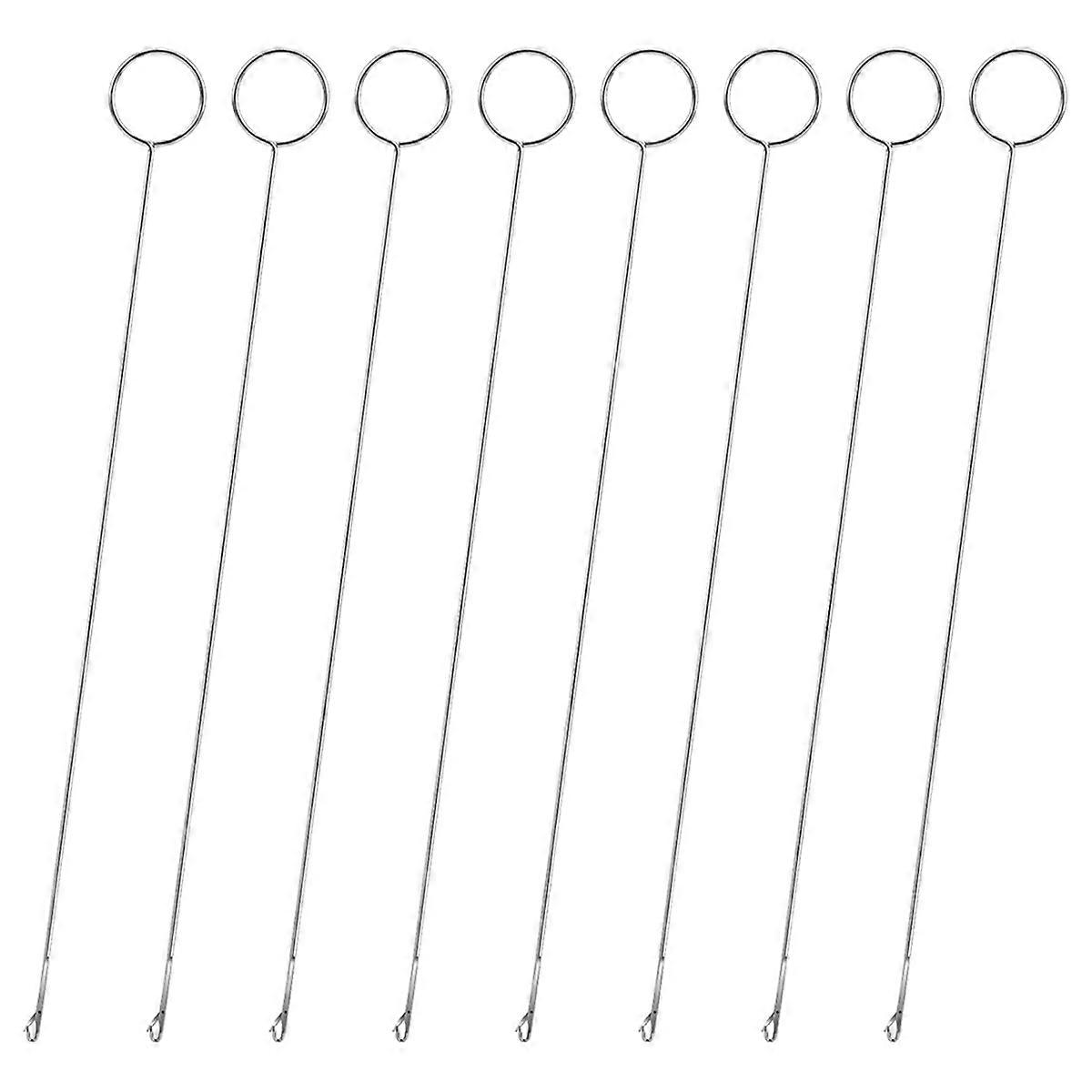 8Pcs Sewing Loop Turner Hook Loop Turner Sewing Tool Needle Hooks with Latch Crochet Sewing Supplies