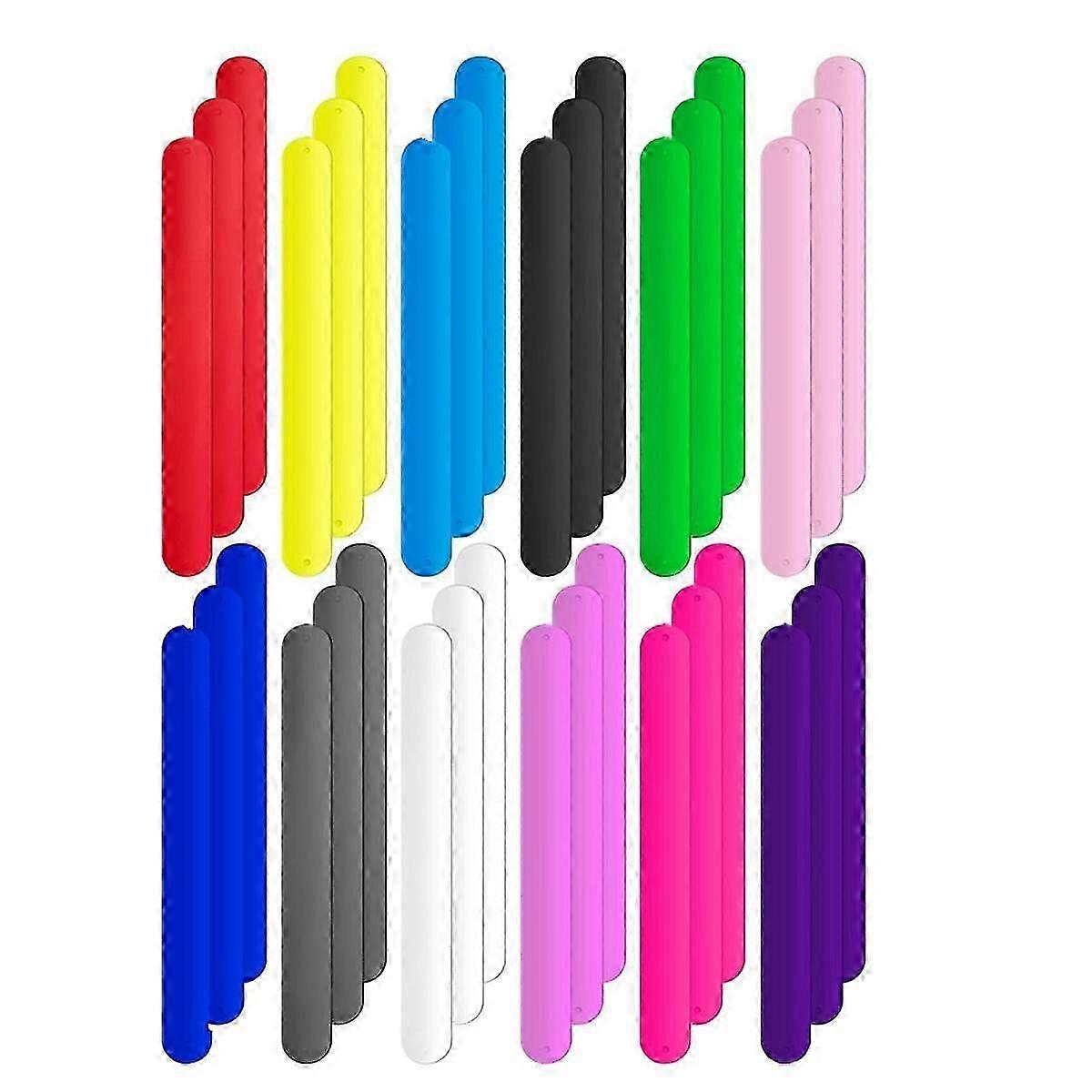 Wrapping Paper Roll Holder Clips Different Colors Silicone Covered Metal Strips Flip 1 X 9 in Poster Holder Slap Band
