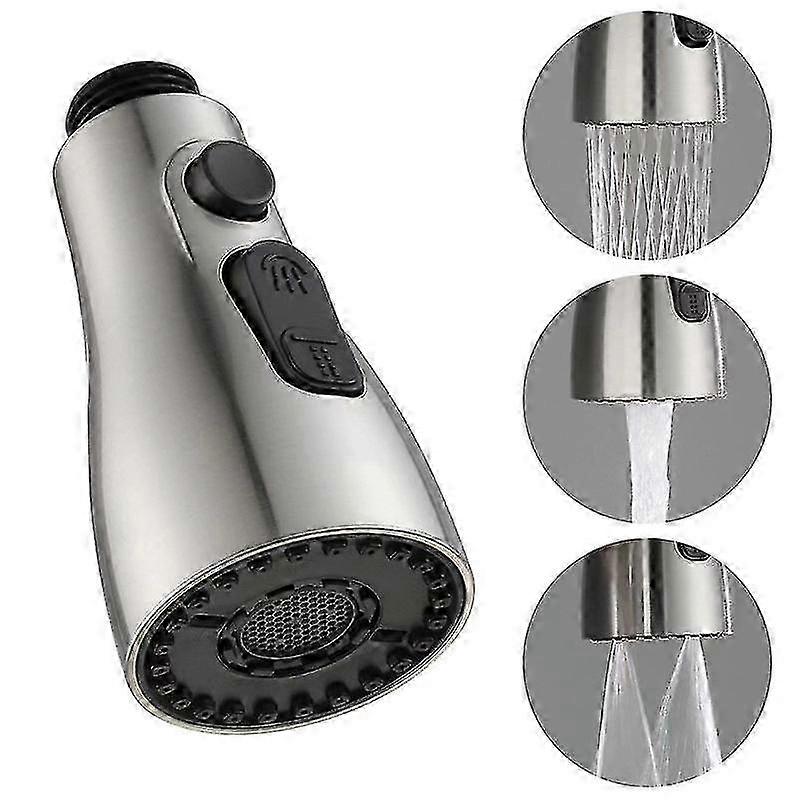 Pull Out Shower Head Water Spray Replacement Head for Kitchen & Bathroom Tap Faucet