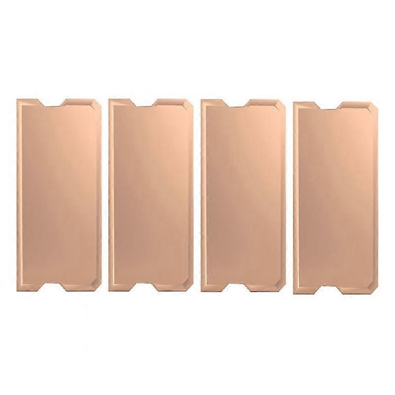 4Pcs Copper Laptop Memory Heatsink Heat Dissipation DDR4/5 Heat Sink Copper Plate
