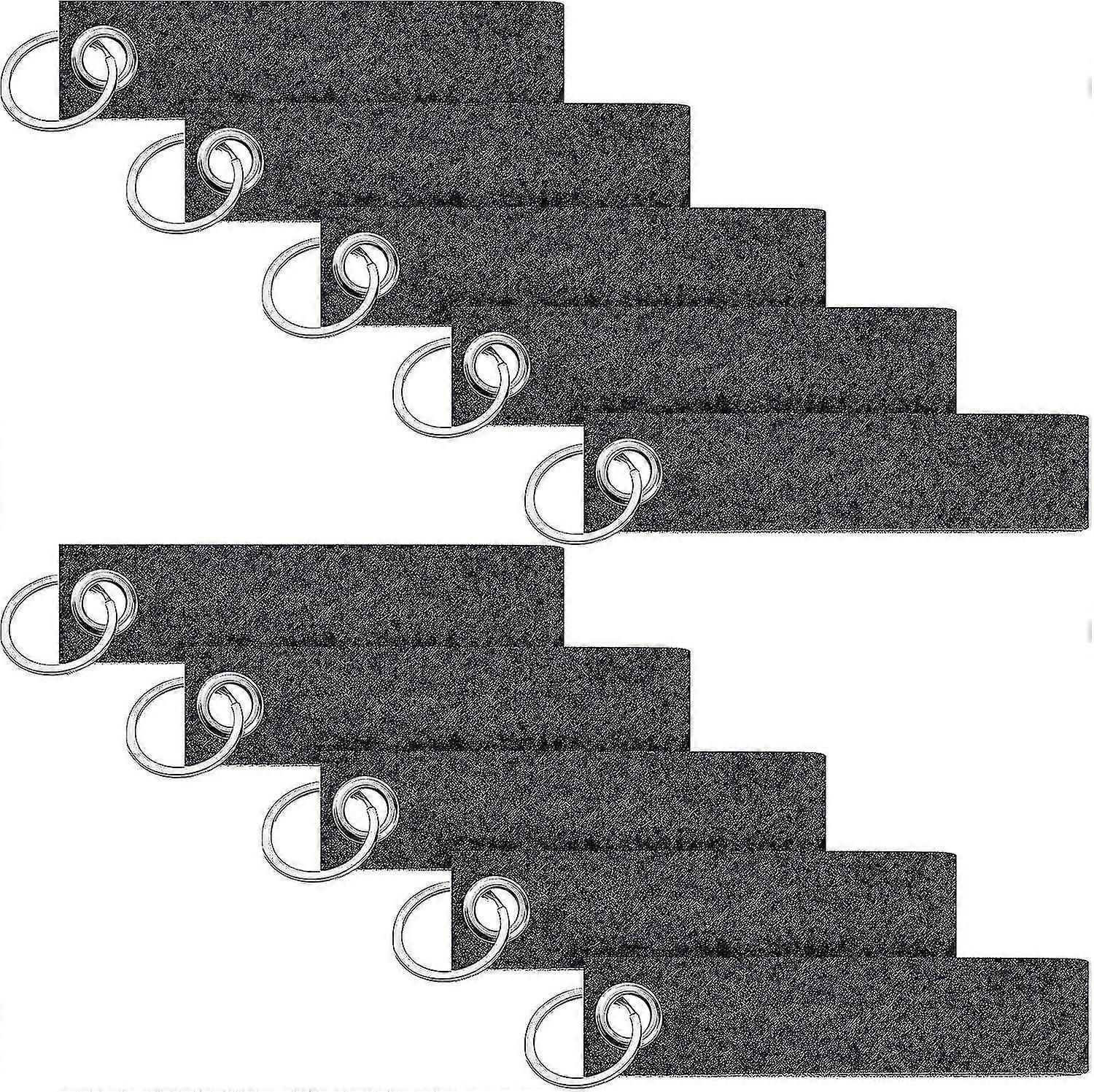 20pcs Felt Key Rings, Felt Key Fobs, Writeable Colourful Key Tags, Diy Decoration Craft Key Fob With Stainless Ring Keychain Haoyi