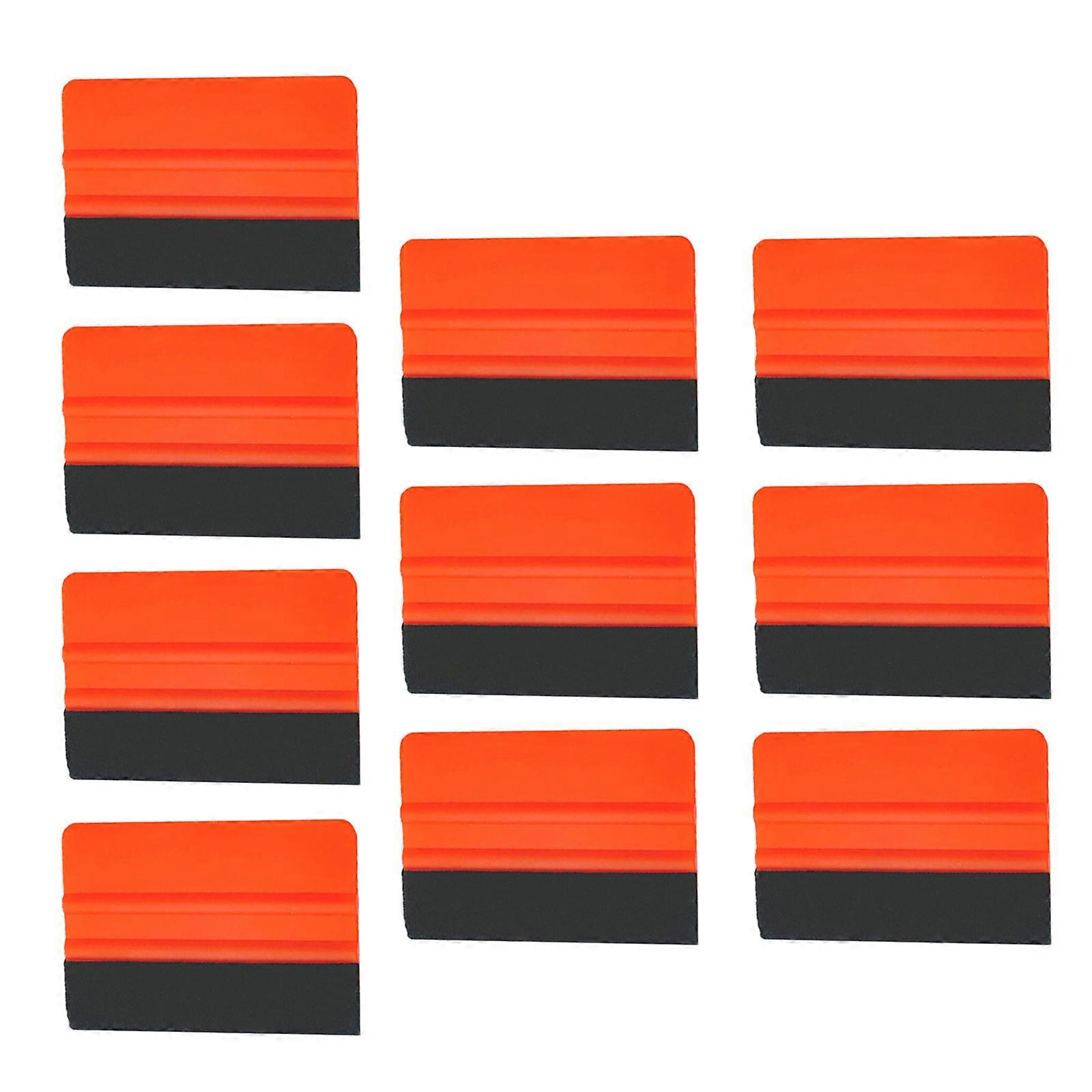 Multi-function Squeegee Car Film Sticker Install Cleaning Soft Scraper Window Tools Anti-scratch Household Cleaning Tool Red