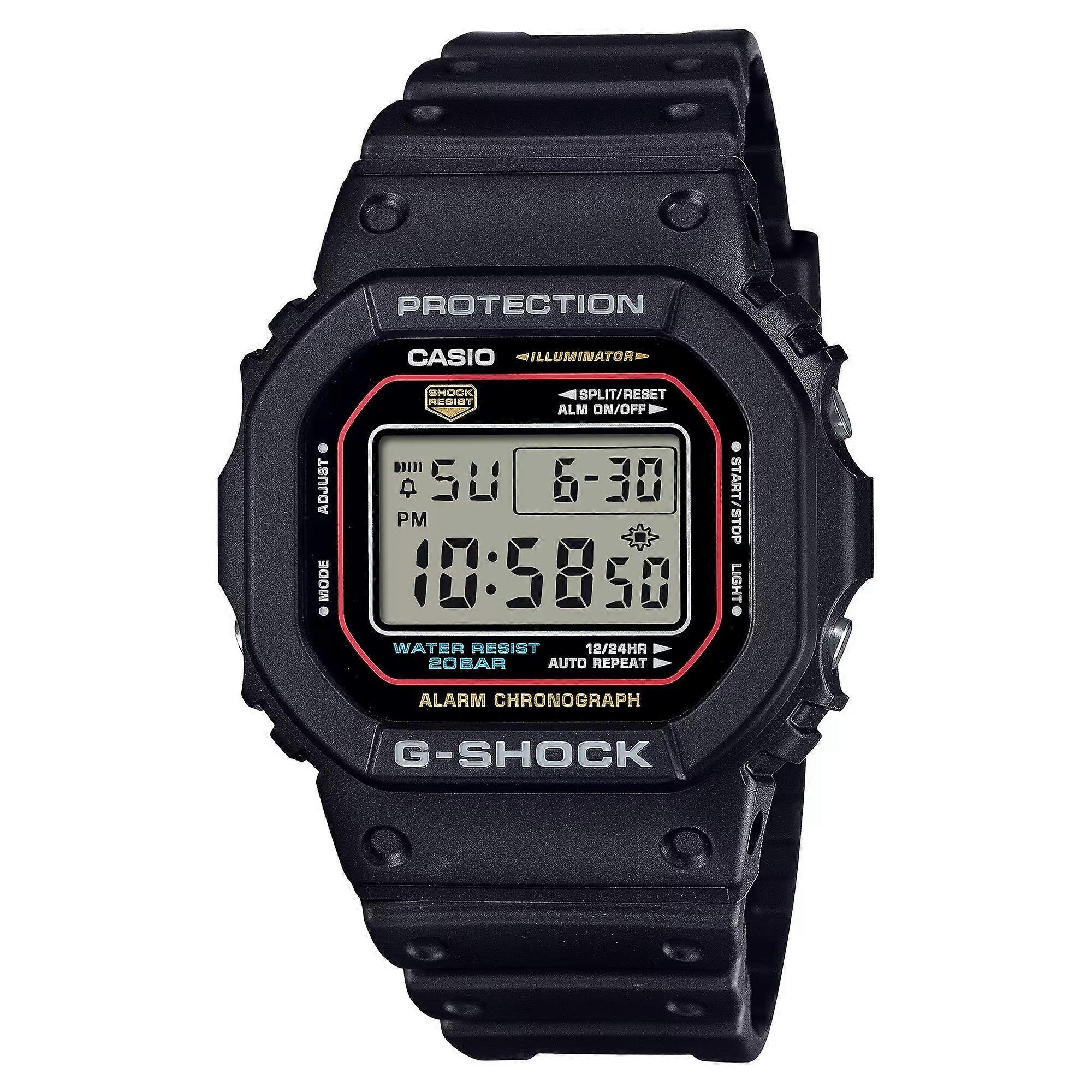 Casio G-shock Dw-5600rl-1er Men's Watch - 53mm, Black Resin Case And Strap, Digital Display
