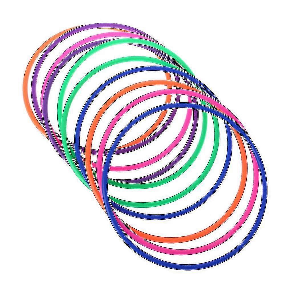 10 Pcs Plastic Toss Rings Target Throw Carnival Backyard Park Games Kids Intelli