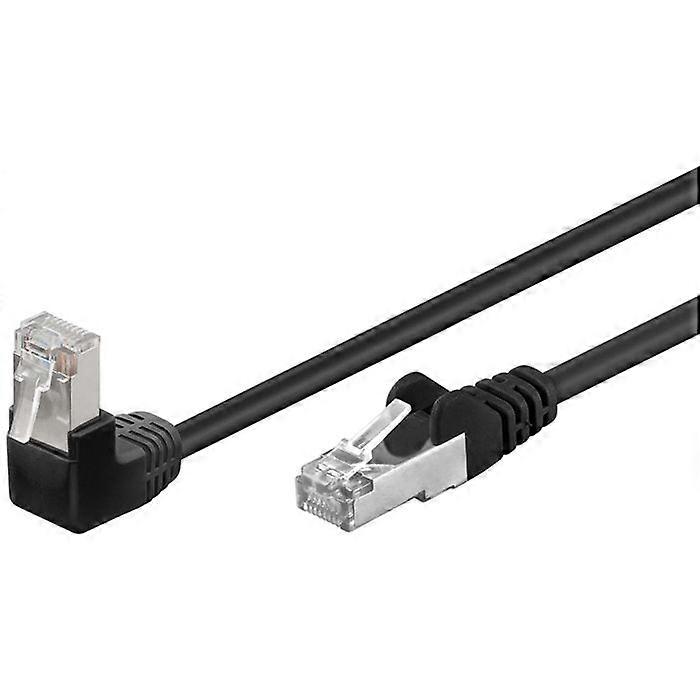Goobay network cable - RJ-45 (M) to RJ-45 (M) - 1 m - shielded twisted pair (F-UTP) - CAT 5e