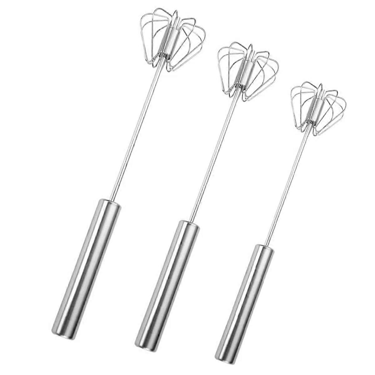 and rotate semi-automatic egg beater stainless steel egg beater