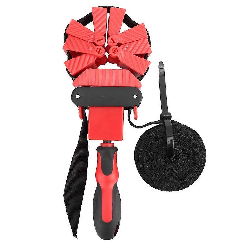 Strap Clamps for Woodworking, Band Clamps Woodworking Right Angle Multi Functional Equipped with Nylon Rope Design