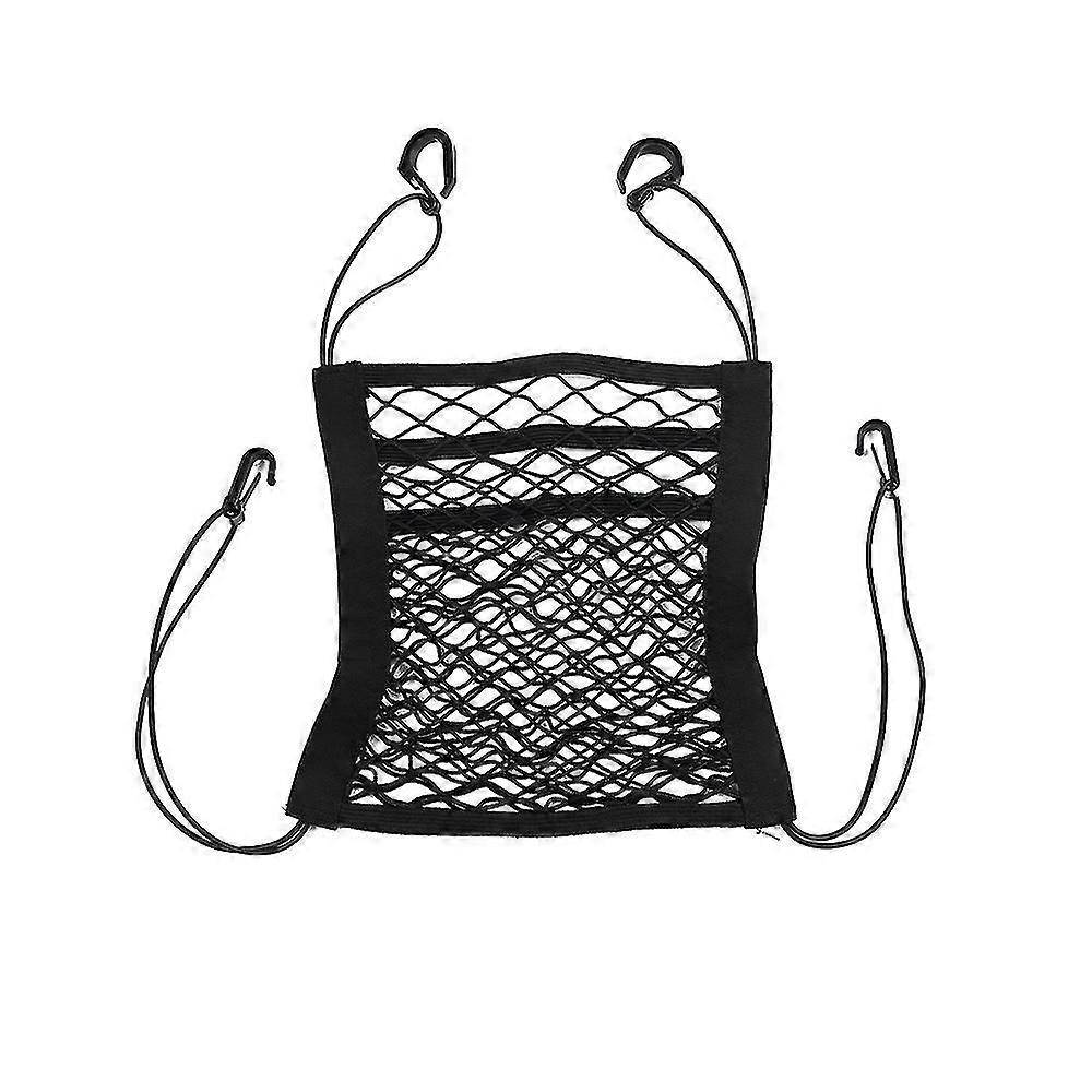 Universal 3-layer Car Seat Headrest Storage Net Bag / Car Vehicle Back Seat
