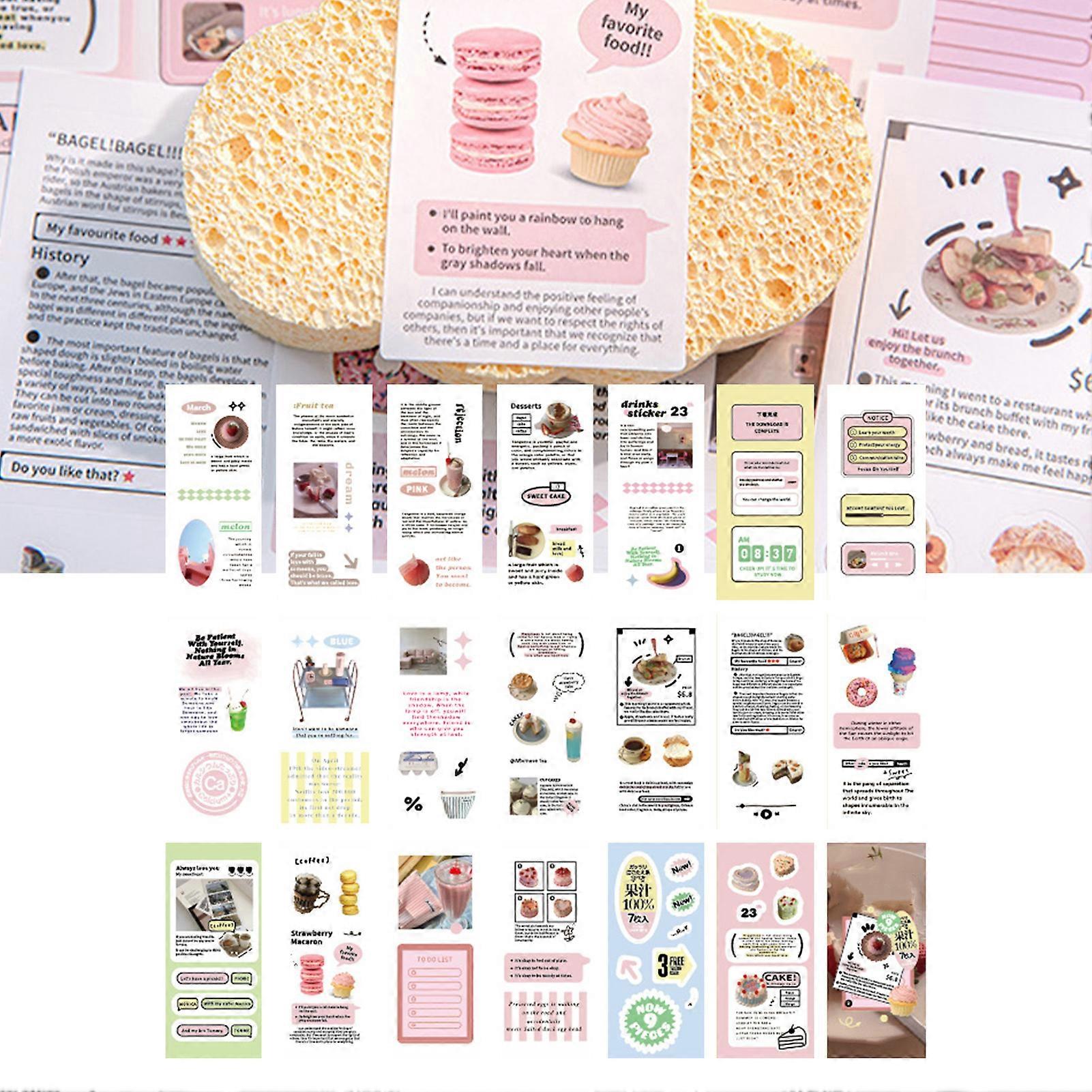 20 Sheet INS Style Emotional Cycle Paper Sticker Book for Scrapbooking