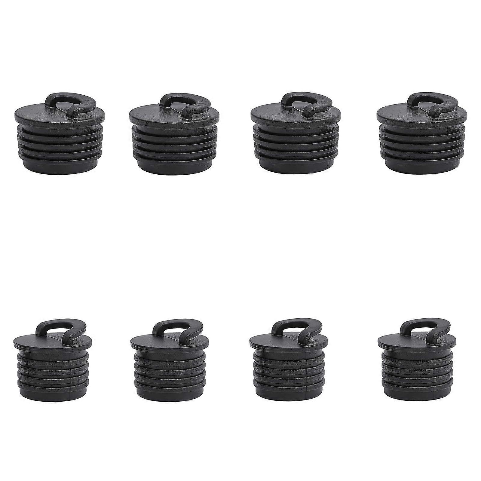 8 PCS Scupper Plug Kit for 1-1/5 Inch & 1 Inch Drain Holes, Silicone Handle Push-In Stoppers for Boats and Pools