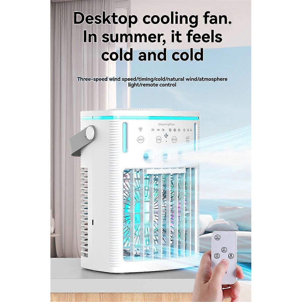 Piccolo ventilatore per aria condizionata per uso domestico Frigorifero portatile Ventilatore di umidificazione Desktop Mobile