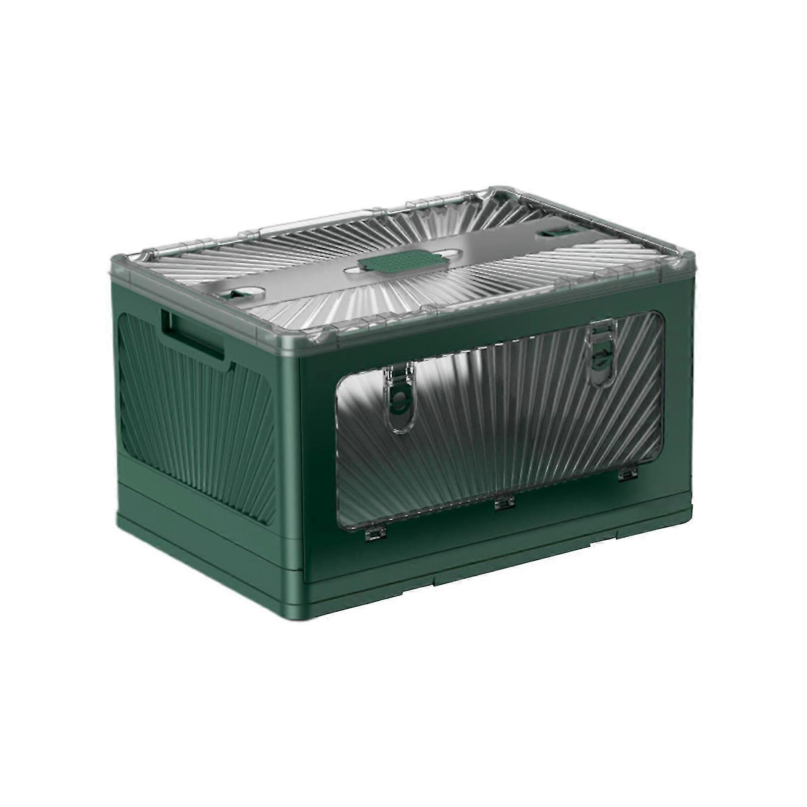 Camping Storage Box Cooking Crate Backpacking Fully Open Car Trunk Organizer Yellow M