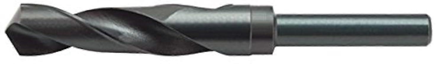 SDM50469 17mm High-Speed Steel Silver and Deming Drill Bit with 1/2 Inch Reduced Shank and Black Oxide Finish