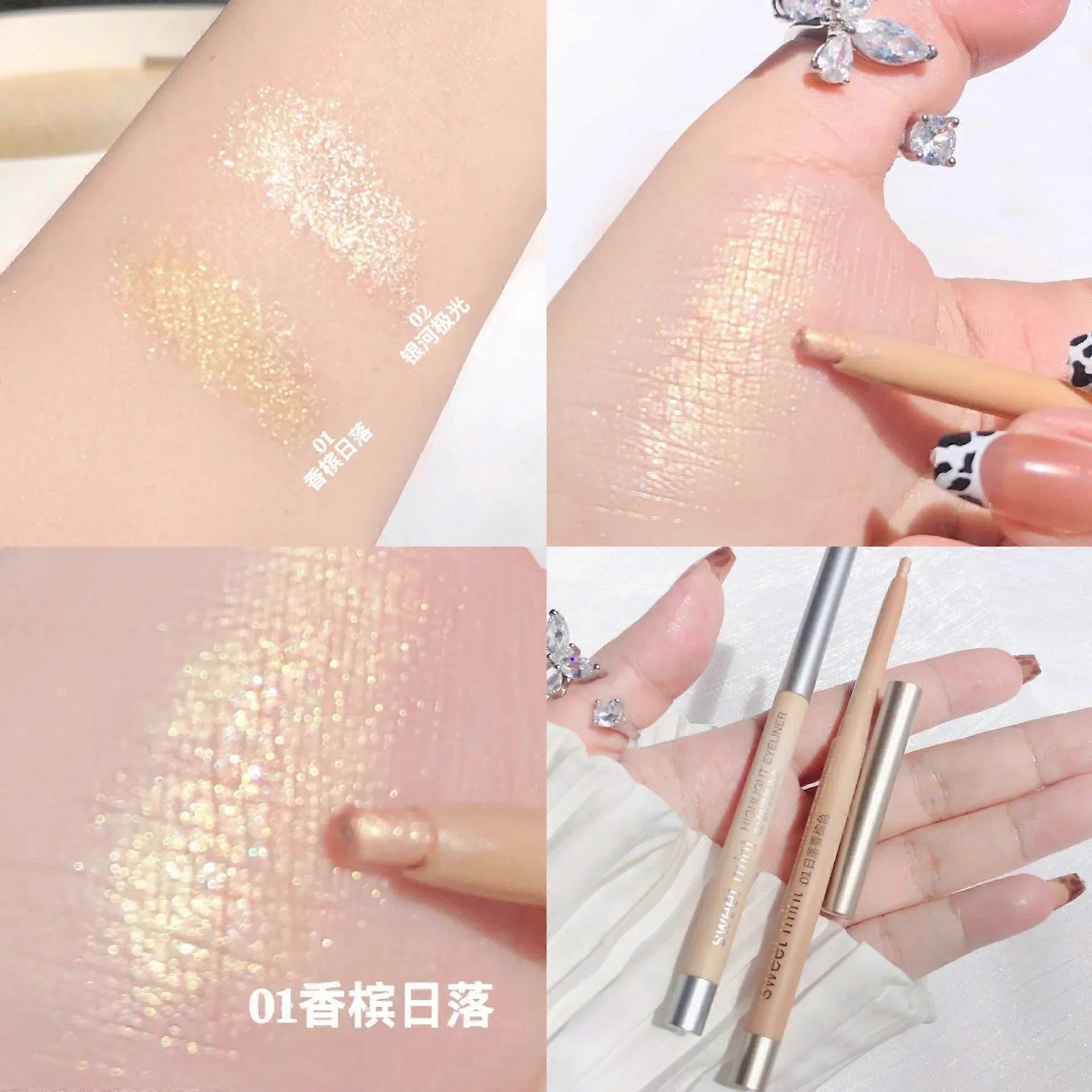 二合一闪光眼线笔和微光眼影棒 – 持久妆容