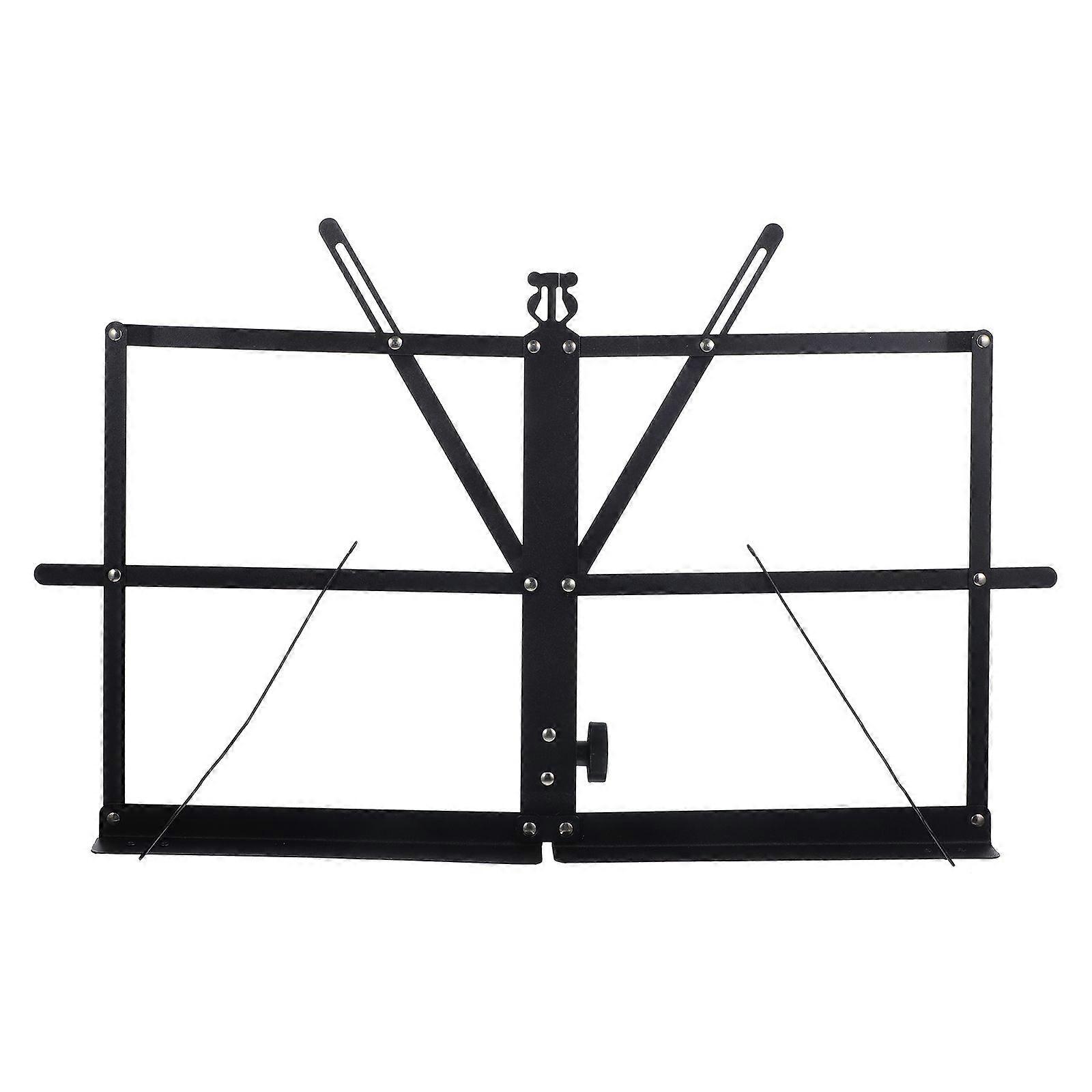 Sheet Music Stand Portable Music Score Holder Stand Folding Tabletop Music Stand (Tripod Not Included)