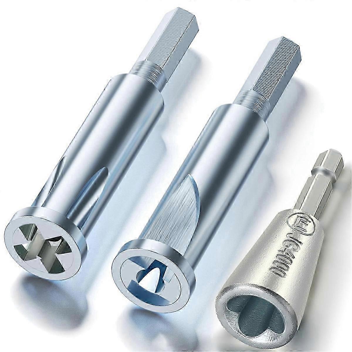 3Pcs Wire Twister Tool for Drill - 3 Way/ 5 Way Wire Stripper and Electrical Wire Twister Tool for P NN