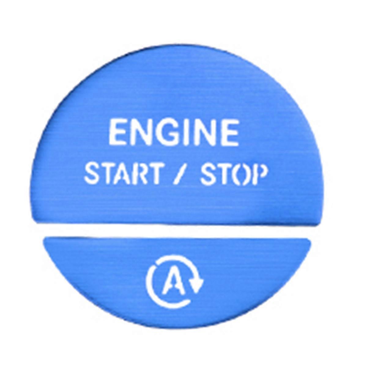 Engine One Start Stop Key Button Sticker for W206 Blue