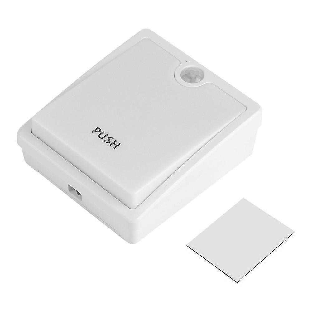 Battery Powered Motion Sensor LED Light Adjustable Bed Lamp Bedroom Night Lights (Cool White)