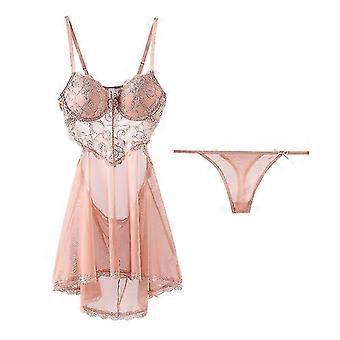 Transparent Nightwear Lace Robe Sexy Underwear Women Pajamas