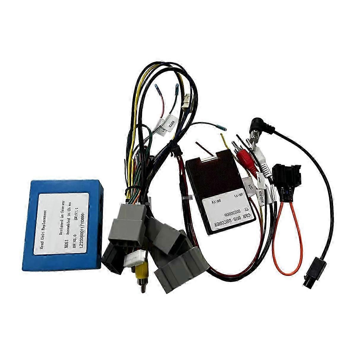 Car Most Aux Optical Fiber Decoder Amplifier Canbus Adapter