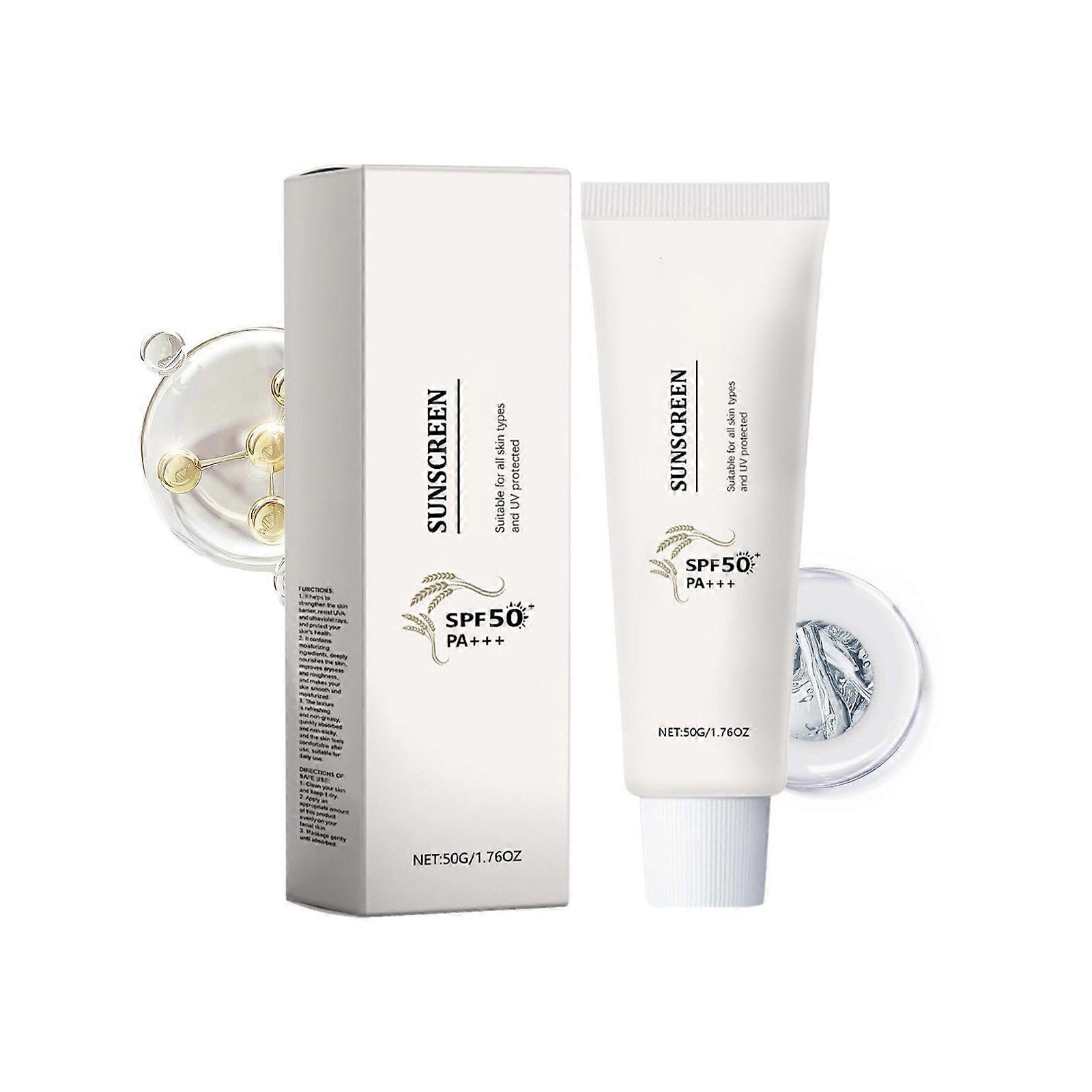 Moisturizing Sunscreen Light Breathable Refreshing Non-greasy Easy To Apply Sunscreen 50g