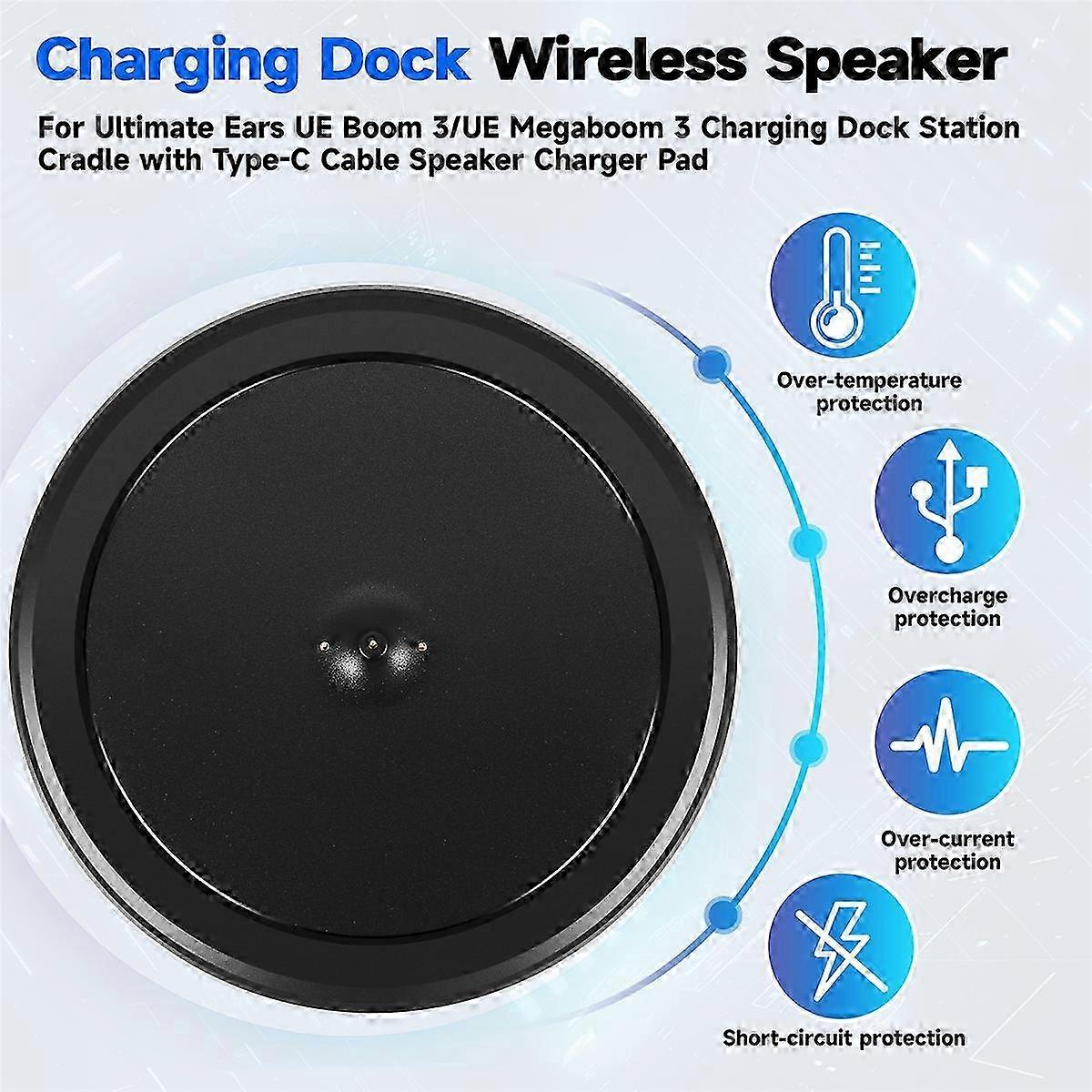 For Ue Boom 3ue Megaboom 3 Charging Dock Station Cradle With Type C 