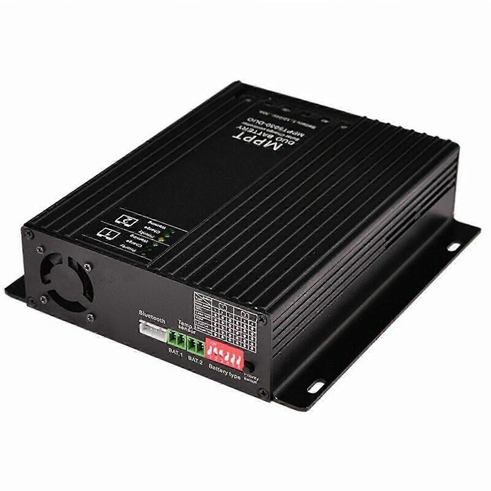 30A Mppt Solar Charge Controller 12v 24v Lithium Dual Charger New