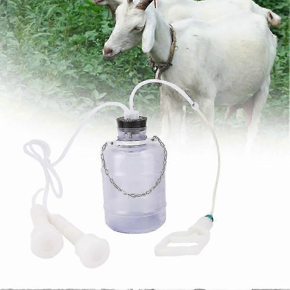 3L Portable Ménage Chèvre Traite Machine À Fonctionnement Manuel Mouton Vache Trayer Kit avec Aspiration Douce et Forte Puissance De Vide [Mouton]