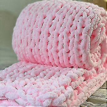 Hand To Touch Knitted Thick Blanket Thick Warm Cozy Soft