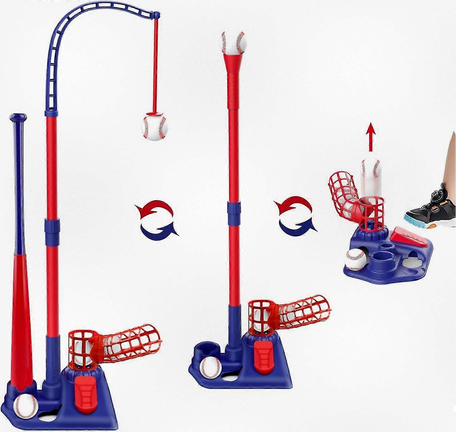 Adjustable 3-in-1 T Ball Set for Kids with 6 Balls, Perfect for Indoor and Outdoor Play for Ages 3-12