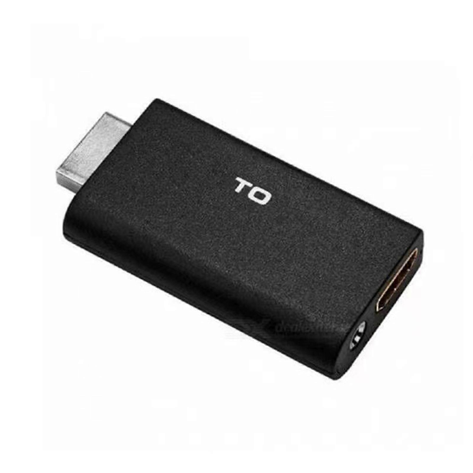 Audios Video Converter Adapter Metal Shell Adapter 3.5mm Audios Output Portable Adapter USB Power Supply
