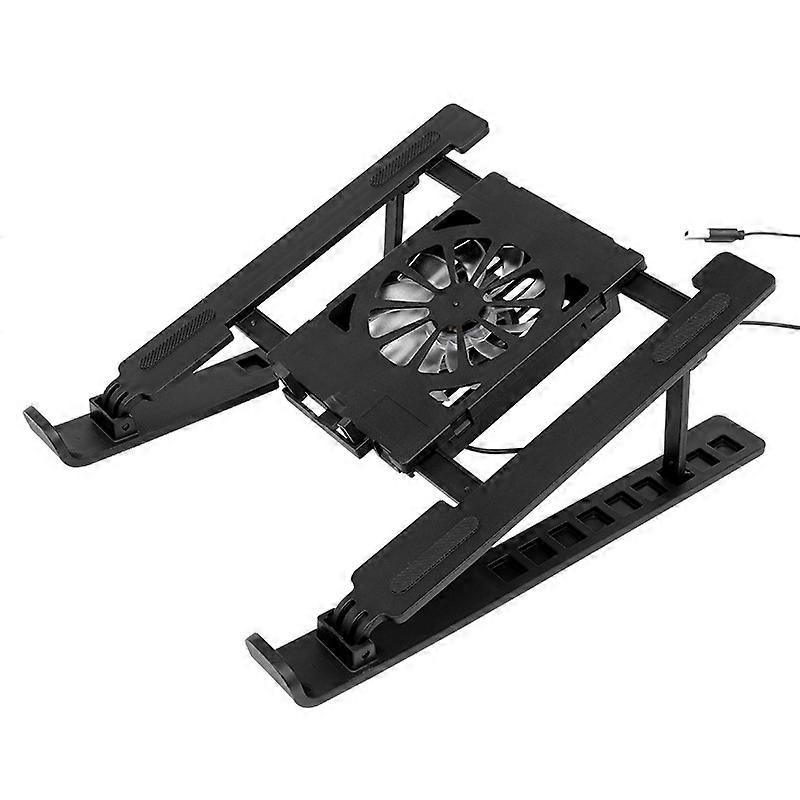Laptop Cooler Base Stand Foldable Laptop Cooling Pad Holder Portable Notebook Radiator Bracket Heighten Rack With 1 Cooling Fans