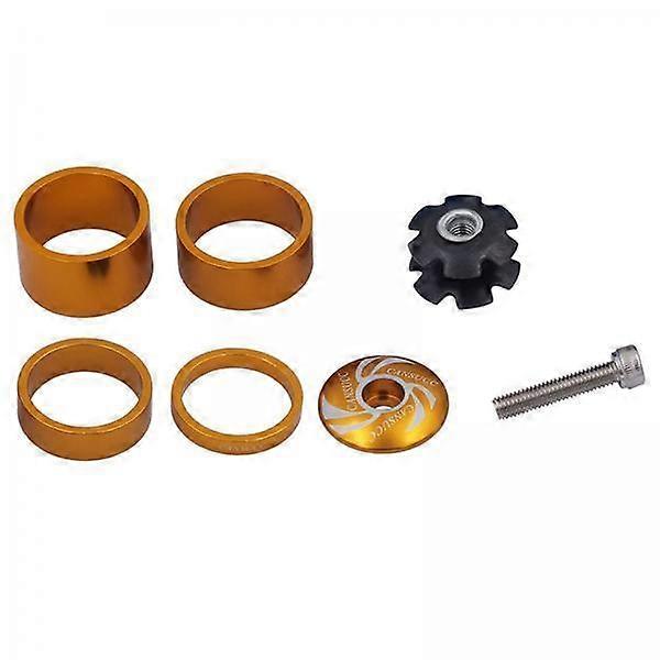 2xBikes Headset Spacers Front Fork Washers for Stem 1-1/8" Gold