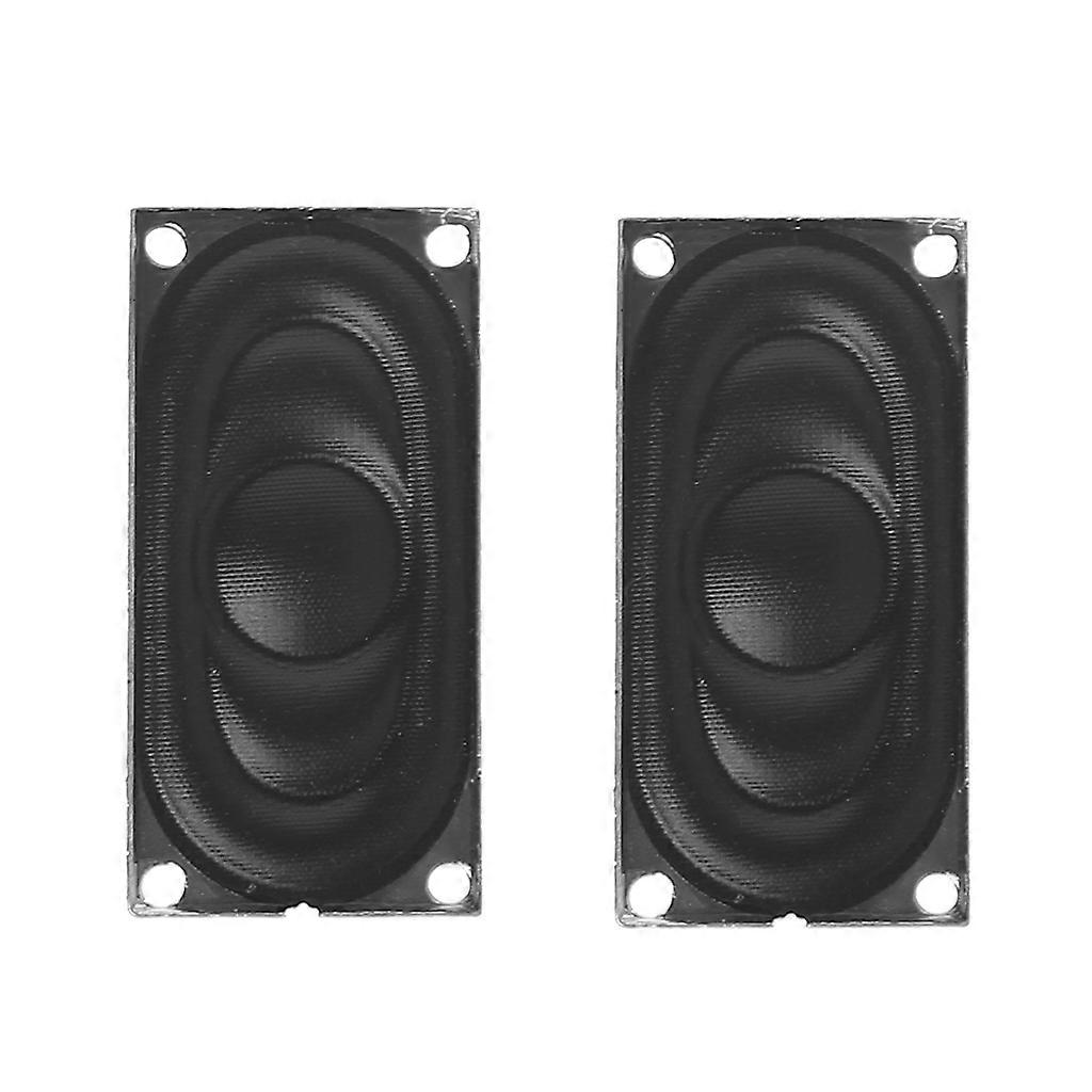 1 Pair Mini Audio Speakers 2040 8Ohm 2W for Notebook Computer Portable Speaker Rectangle Speaker Metal Frame Speaker Multicolor