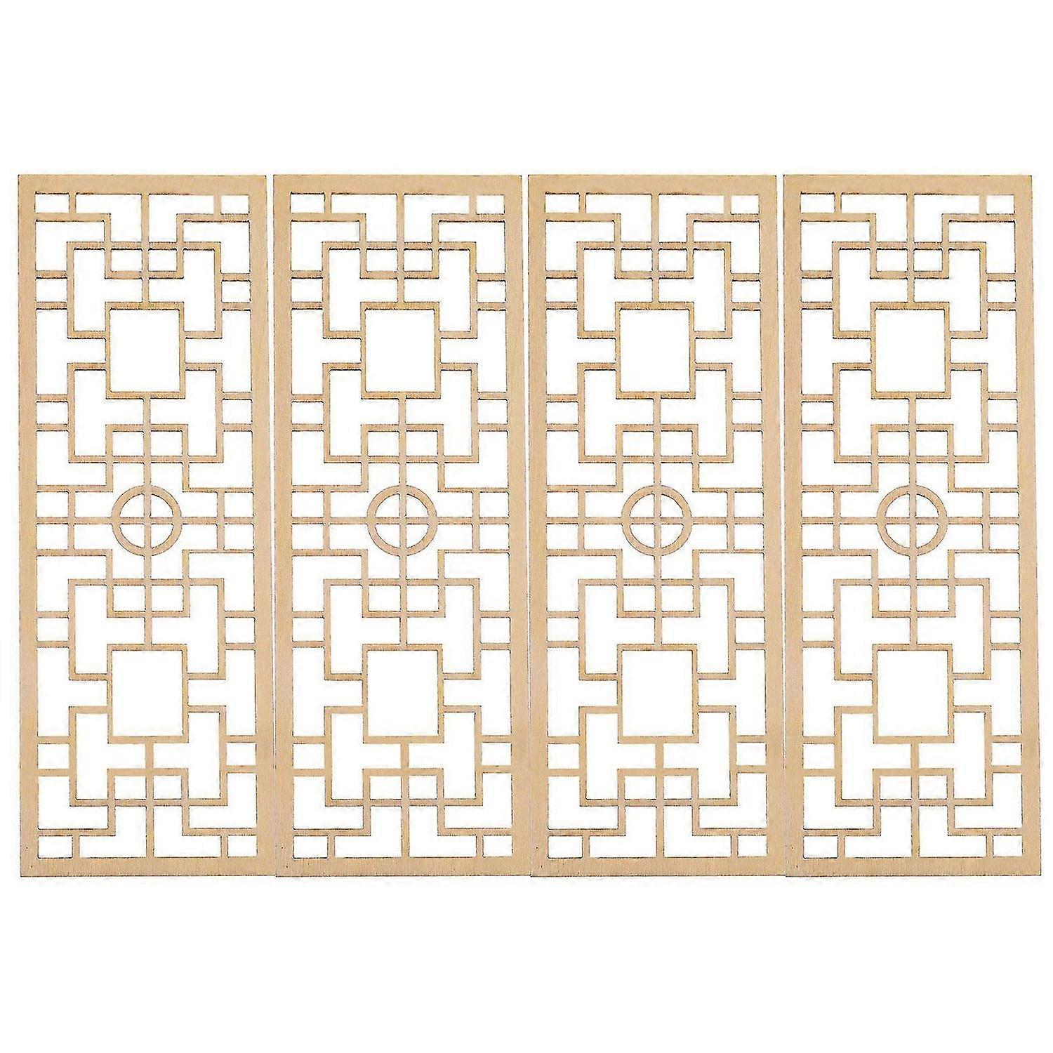 4Pcs Decorative Miniature Screen Model Mini House Screen Furniture Photo Prop