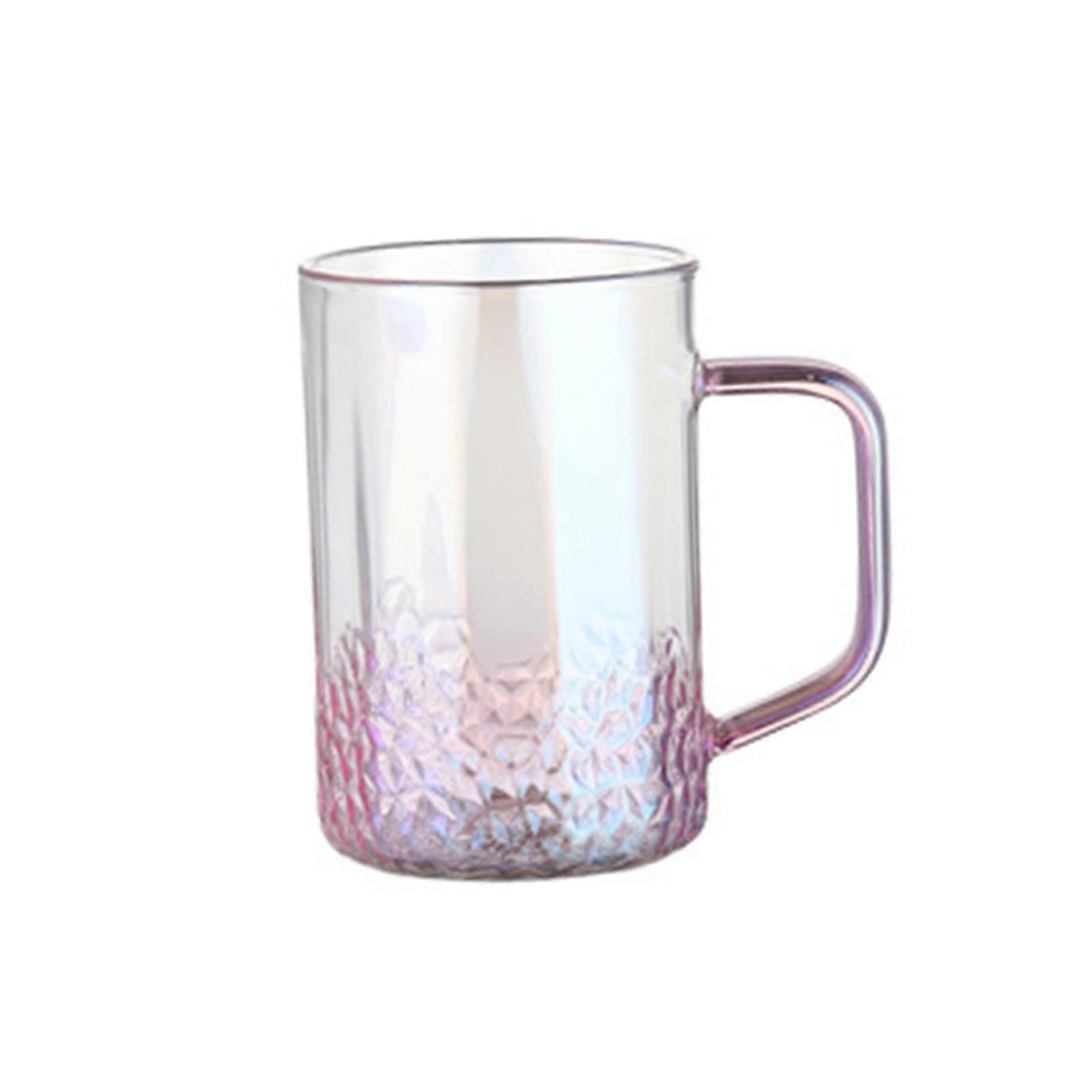 Glass Teapot Comfortable Handle Gradient Pink for Party Bedside Restaurant